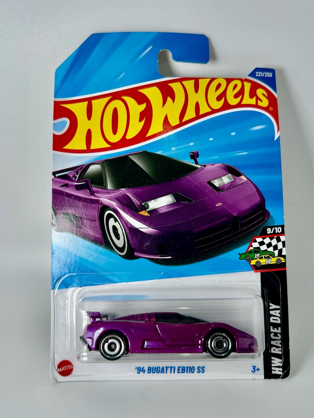 2025 Hot Wheels HW Race Day '94 Bugatti EB110 SS 221/250 Purple NEW 9/10